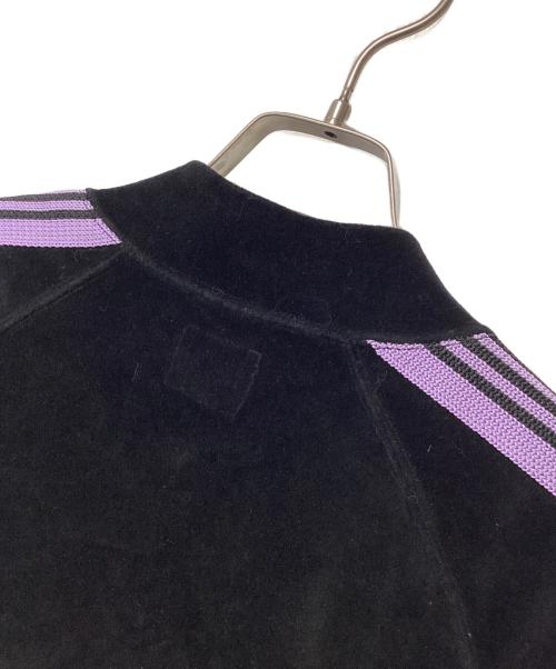 Needles（ニードルズ）Needles (ニードルズ) ベロアトラックジャケット ブラック×パープル サイズ:Mの古着・服飾アイテム