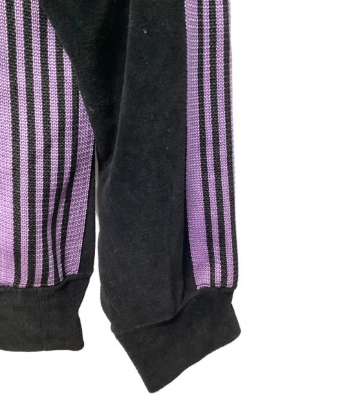 Needles（ニードルズ）Needles (ニードルズ) ベロアトラックジャケット ブラック×パープル サイズ:Mの古着・服飾アイテム