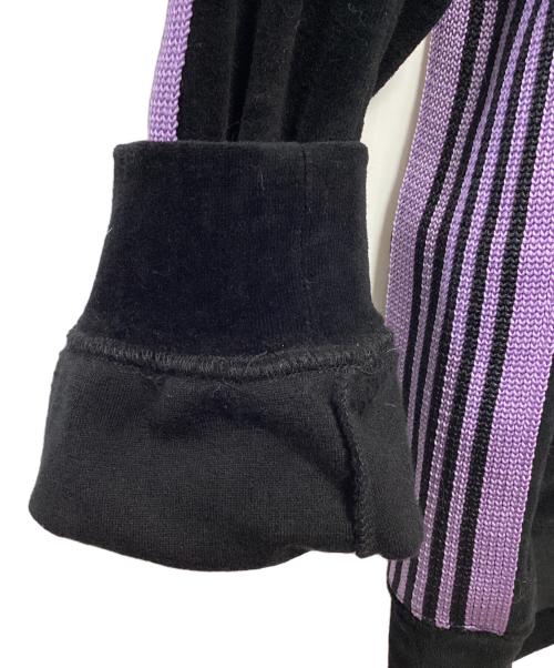 Needles（ニードルズ）Needles (ニードルズ) ベロアトラックジャケット ブラック×パープル サイズ:Mの古着・服飾アイテム