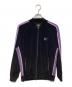 Needles（ニードルズ）の古着「ベロアトラックジャケット」｜ブラック×パープル