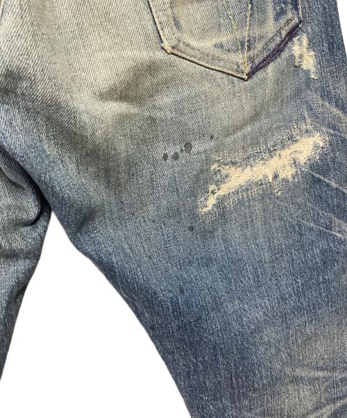 Thee Hysteric XXX（ジィ ヒステリックトリプルエックス）Thee Hysteric XXX (ジィ ヒステリックトリプルエックス) クラッシュジーンズ インディゴ サイズ:30の古着・服飾アイテム