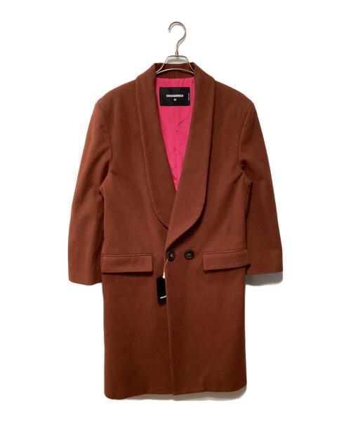 DSQUARED2（ディースクエアード）DSQUARED2 (ディースクエアード) コート ブラウン サイズ:36 未使用品の古着・服飾アイテム