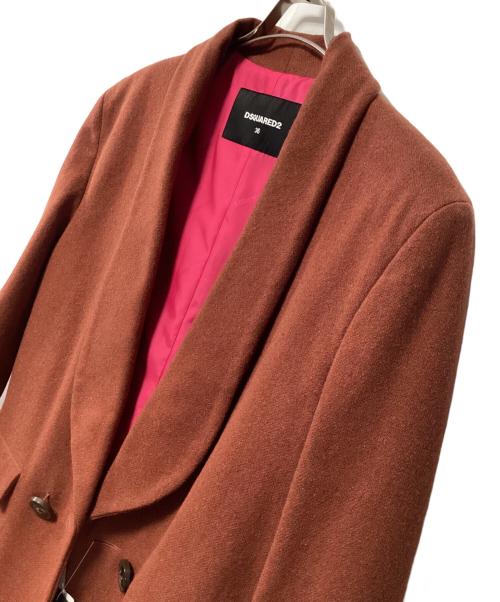 DSQUARED2（ディースクエアード）DSQUARED2 (ディースクエアード) コート ブラウン サイズ:36 未使用品の古着・服飾アイテム