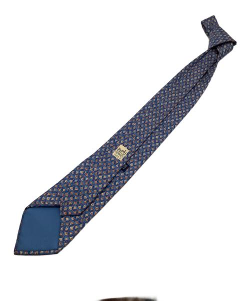 HERMES（エルメス）HERMES (エルメス) シルクネクタイ ブルー サイズ:Freeの古着・服飾アイテム