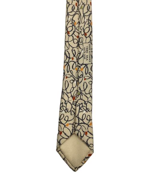 HERMES（エルメス）HERMES (エルメス) シルクネクタイ ベージュ サイズ:Freeの古着・服飾アイテム