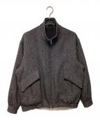 ULTERIORアルテリア）の古着「ウールシルクカージージップアップジャケット」｜ブラック