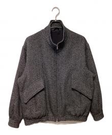 ULTERIOR（アルテリア）の古着「ウールシルクカージージップアップジャケット」｜ブラック