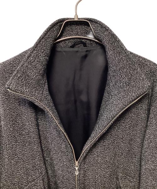 ULTERIOR（アルテリア）ULTERIOR (アルテリア) ウールシルクカージージップアップジャケット ブラック サイズ:4の古着・服飾アイテム