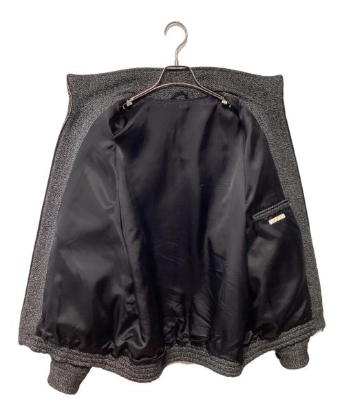 ULTERIOR（アルテリア）ULTERIOR (アルテリア) ウールシルクカージージップアップジャケット ブラック サイズ:4の古着・服飾アイテム