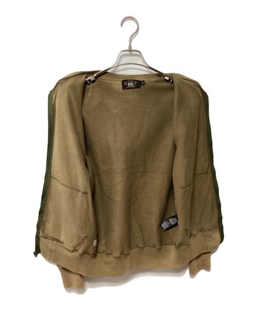RRL（ダブルアールエル）RRL (ダブルアールエル) ヴィンテージ加工ジップパーカー ベージュ サイズ:Sの古着・服飾アイテム