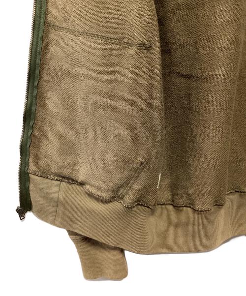 RRL（ダブルアールエル）RRL (ダブルアールエル) ヴィンテージ加工ジップパーカー ベージュ サイズ:Sの古着・服飾アイテム