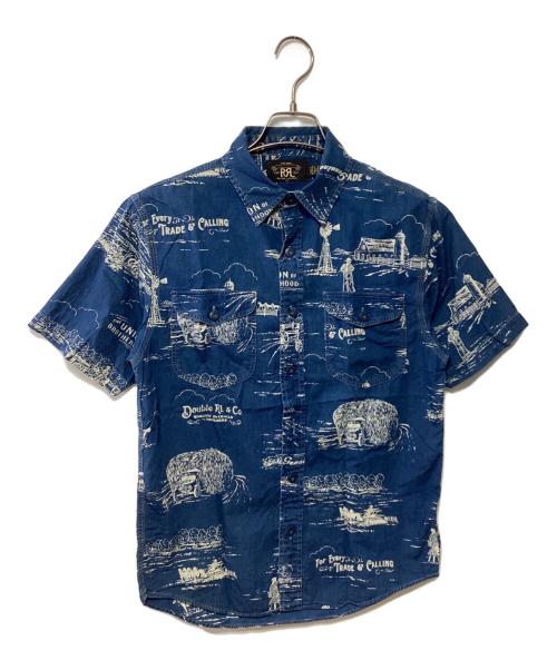 RRL（ダブルアールエル）RRL (ダブルアールエル) 半袖シャツ インディゴ サイズ:Sの古着・服飾アイテム