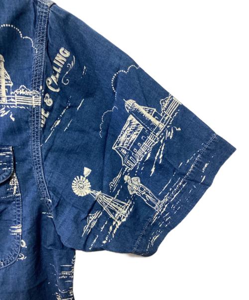 RRL（ダブルアールエル）RRL (ダブルアールエル) 半袖シャツ インディゴ サイズ:Sの古着・服飾アイテム