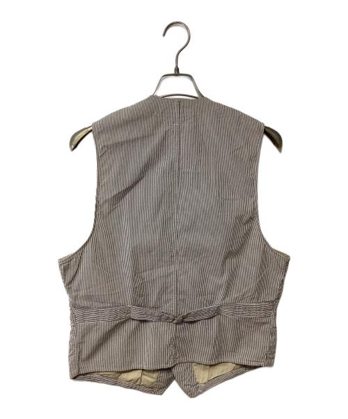 RRL（ダブルアールエル）RRL (ダブルアールエル) ジレ グレー×ホワイト サイズ:Mの古着・服飾アイテム