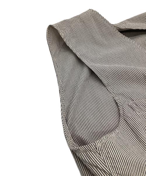 RRL（ダブルアールエル）RRL (ダブルアールエル) ジレ グレー×ホワイト サイズ:Mの古着・服飾アイテム