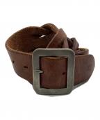 RRLダブルアールエル）の古着「レザーベルト」｜ブラウン