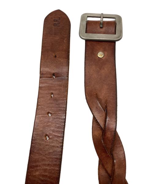 RRL（ダブルアールエル）RRL (ダブルアールエル) レザーベルト ブラウンの古着・服飾アイテム