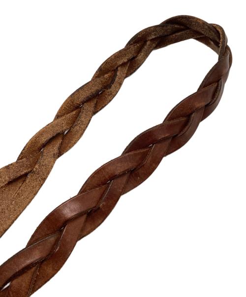 RRL（ダブルアールエル）RRL (ダブルアールエル) レザーベルト ブラウンの古着・服飾アイテム