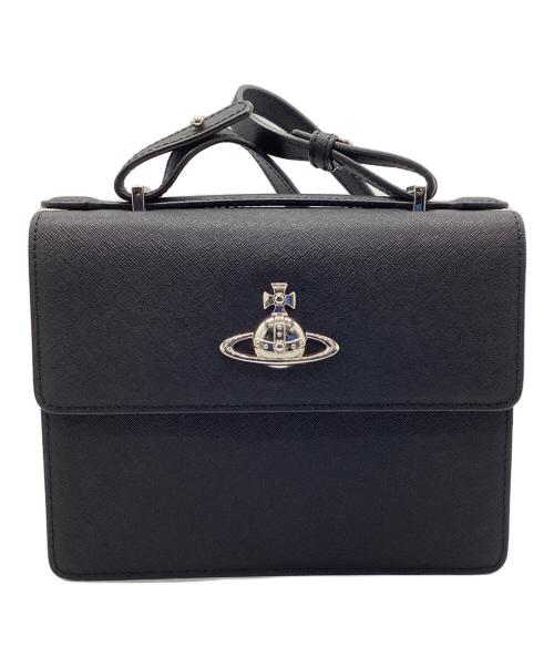 Vivienne Westwood（ヴィヴィアンウエストウッド）Vivienne Westwood (ヴィヴィアンウエストウッド) レザーショルダーバッグ ブラックの古着・服飾アイテム