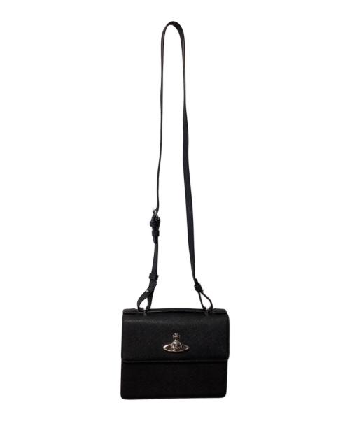 Vivienne Westwood（ヴィヴィアンウエストウッド）Vivienne Westwood (ヴィヴィアンウエストウッド) レザーショルダーバッグ ブラックの古着・服飾アイテム