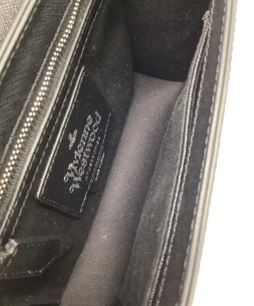 Vivienne Westwood（ヴィヴィアンウエストウッド）Vivienne Westwood (ヴィヴィアンウエストウッド) レザーショルダーバッグ ブラックの古着・服飾アイテム
