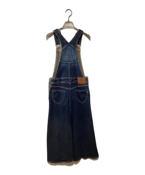 BURBERRY BLUE LABEL（バーバリー ブルー レーベル）BURBERRY BLUE LABEL (バーバリー ブルー レーベル) デニムジャンパースカート インディゴ サイズ:38の古着・服飾アイテム