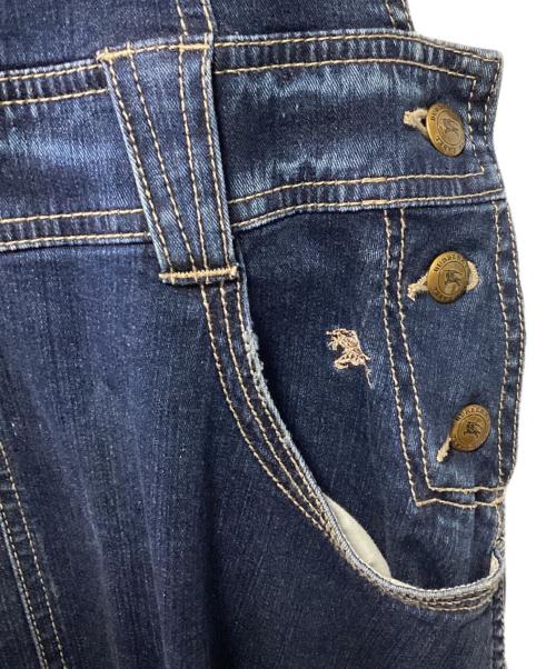 BURBERRY BLUE LABEL（バーバリー ブルー レーベル）BURBERRY BLUE LABEL (バーバリー ブルー レーベル) デニムジャンパースカート インディゴ サイズ:38の古着・服飾アイテム