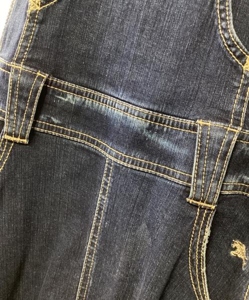 BURBERRY BLUE LABEL（バーバリー ブルー レーベル）BURBERRY BLUE LABEL (バーバリー ブルー レーベル) デニムジャンパースカート インディゴ サイズ:38の古着・服飾アイテム