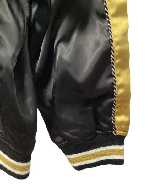 HYSTERIC MINI（ヒステリックミニ）HYSTERIC MINI (ヒステリックミニ) キン肉マン (キンニクマン) リバーシブルスカジャン ブラック×マスタード サイズ:Lの古着・服飾アイテム