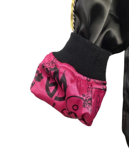 HYSTERIC MINI（ヒステリックミニ）HYSTERIC MINI (ヒステリックミニ) キン肉マン (キンニクマン) リバーシブルスカジャン ブラック×マスタード サイズ:Lの古着・服飾アイテム