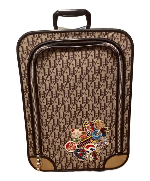 HYSTERIC MINI（ヒステリックミニ）HYSTERIC MINI (ヒステリックミニ) キャリーケース ベージュ×ブラウンの古着・服飾アイテム