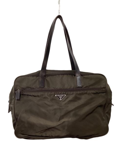 PRADA（プラダ）PRADA (プラダ) ブリーフケース ブラウンの古着・服飾アイテム