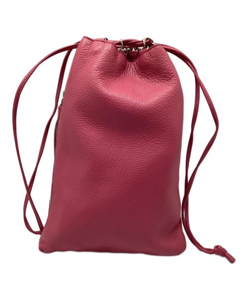 HERGOPOCH（エルゴポック）HERGOPOCH (エルゴポック) 巾着バッグ ショッキングピンクの古着・服飾アイテム
