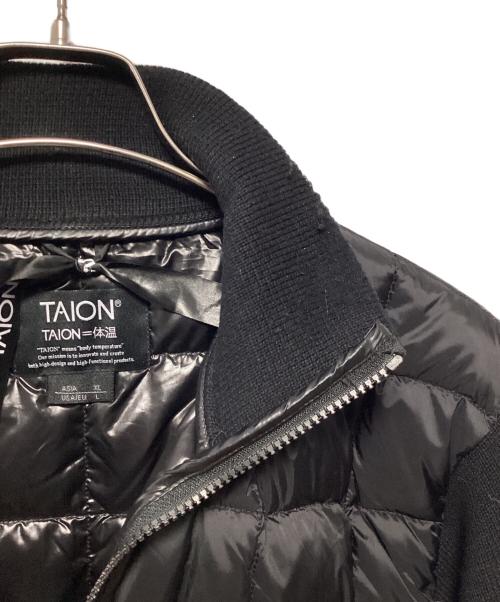 TAION（タイオン）TAION (タイオン) ダウンジャケット ブラック サイズ:XLの古着・服飾アイテム
