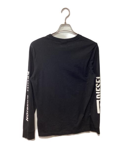 DIESEL（ディーゼル）DIESEL (ディーゼル) 長袖カットソー ブラック サイズ:Sの古着・服飾アイテム