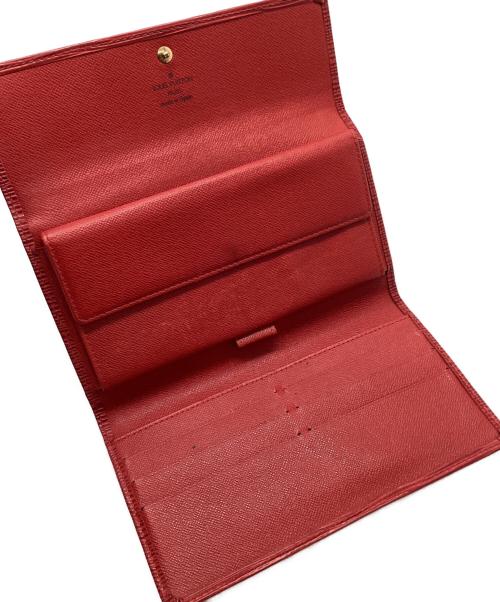LOUIS VUITTON（ルイ ヴィトン）LOUIS VUITTON (ルイ ヴィトン) ポルトトレゾール・インターナショナル レッドの古着・服飾アイテム