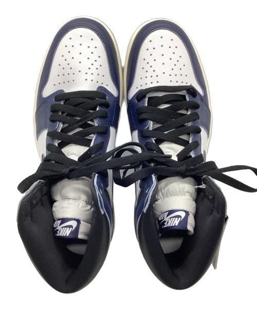 NIKE（ナイキ）NIKE (ナイキ) AIR JORDAN 1 RETRO HIGH OG ネイビー×ホワイト×ブラック サイズ:28.5の古着・服飾アイテム