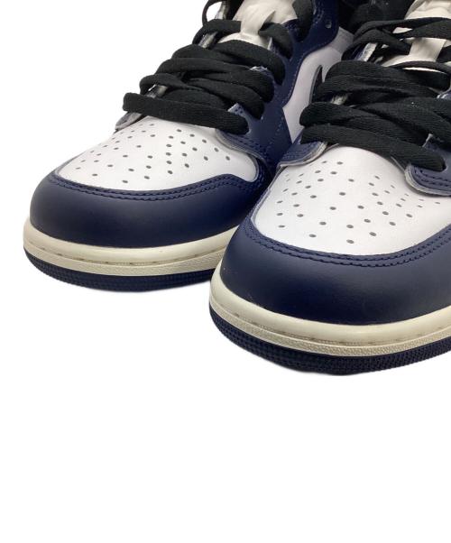 NIKE（ナイキ）NIKE (ナイキ) AIR JORDAN 1 RETRO HIGH OG ネイビー×ホワイト×ブラック サイズ:28.5の古着・服飾アイテム