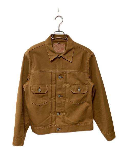 SUGAR CANE（シュガーケーン）SUGAR CANE (シュガーケーン) 13oz. BROWN DUCK JACKET 1953 マスタード サイズ:40の古着・服飾アイテム