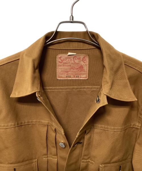 SUGAR CANE（シュガーケーン）SUGAR CANE (シュガーケーン) 13oz. BROWN DUCK JACKET 1953 マスタード サイズ:40の古着・服飾アイテム