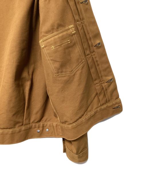 SUGAR CANE（シュガーケーン）SUGAR CANE (シュガーケーン) 13oz. BROWN DUCK JACKET 1953 マスタード サイズ:40の古着・服飾アイテム