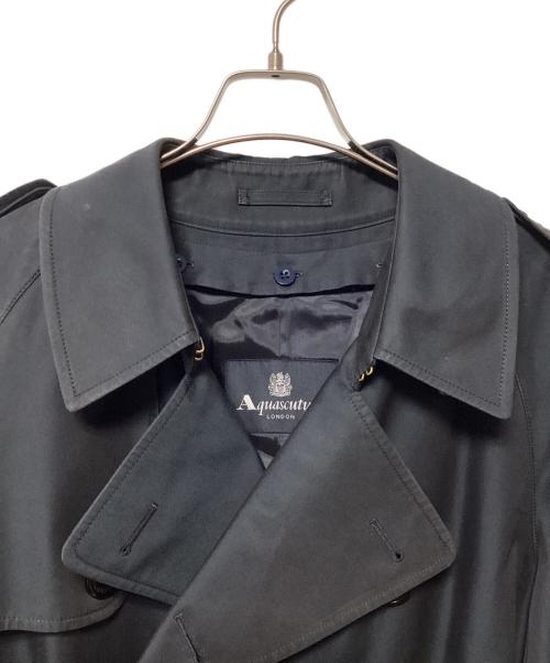 Aquascutum（アクアスキュータム）Aquascutum (アクアスキュータム) ライナー付トレンチコート ネイビー サイズ:40の古着・服飾アイテム