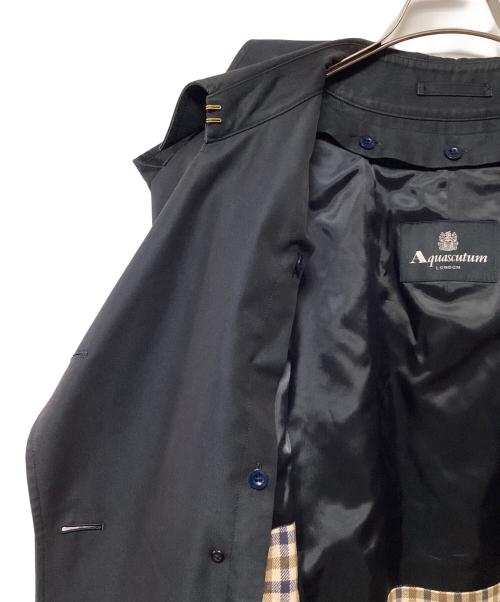 Aquascutum（アクアスキュータム）Aquascutum (アクアスキュータム) ライナー付トレンチコート ネイビー サイズ:40の古着・服飾アイテム