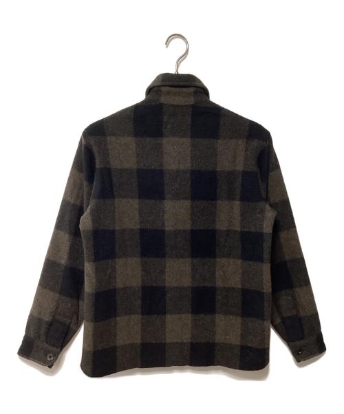 HIDE AND SEEK（ハイドアンドシーク）HIDE AND SEEK (ハイドアンドシーク) 長袖シャツ ブラウン×ブラック サイズ:Mの古着・服飾アイテム