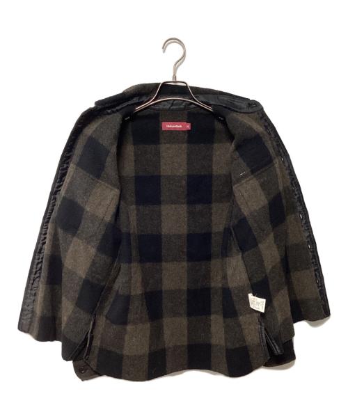 HIDE AND SEEK（ハイドアンドシーク）HIDE AND SEEK (ハイドアンドシーク) 長袖シャツ ブラウン×ブラック サイズ:Mの古着・服飾アイテム