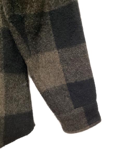 HIDE AND SEEK（ハイドアンドシーク）HIDE AND SEEK (ハイドアンドシーク) 長袖シャツ ブラウン×ブラック サイズ:Mの古着・服飾アイテム