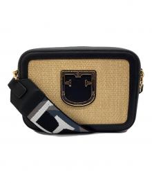 FURLA（フルラ）の古着「ショルダーバッグ」｜ナチュラル×ブラック