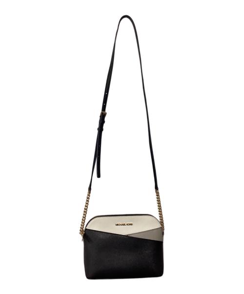 MICHAEL KORS（マイケル・コース）MICHAEL KORS (マイケル・コース) ショルダーバッグ ブラック×グレー×アイボリーの古着・服飾アイテム