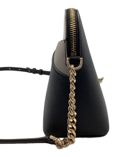 MICHAEL KORS（マイケル・コース）MICHAEL KORS (マイケル・コース) ショルダーバッグ ブラック×グレー×アイボリーの古着・服飾アイテム