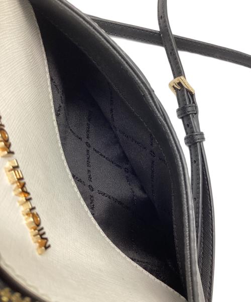 MICHAEL KORS（マイケル・コース）MICHAEL KORS (マイケル・コース) ショルダーバッグ ブラック×グレー×アイボリーの古着・服飾アイテム